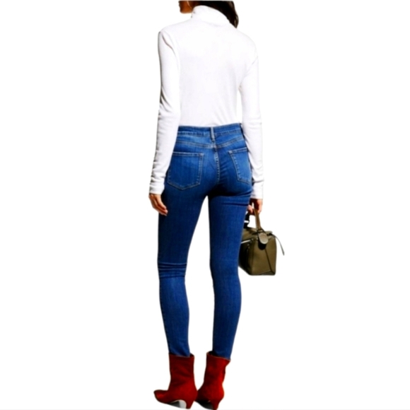 NEW Frame Dublin le Skinny de Jeanne #1470 Cut Off Ankle Luxury Jeans Summer - Picture 4 of 15